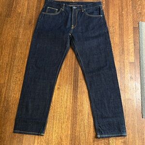 Nudie Jeans Dark Indigo Straight Jeans